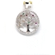 COLGANTE PLATA CIRCONITA COLOR 20 MM