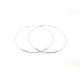 PLATA PENDIENTE ARO 2MM 7,6CM