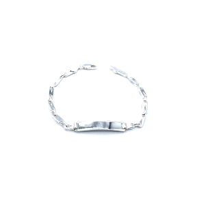 PULSERAS PLATA PLACA                                                  
