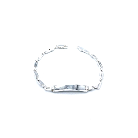 PULSERAS PLATA PLACA                                                  