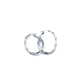 PENDIENTE PLATA ARO OVAL ONDULADO                                     