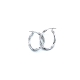 PENDIENTE PLATA ARO OVAL ONDULADO                                     