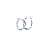 PENDIENTE PLATA ARO OVAL ONDULADO