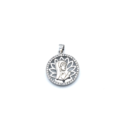 COLGANTE PLATA VIRGEN NIÑA CIRCONITAS                                                               