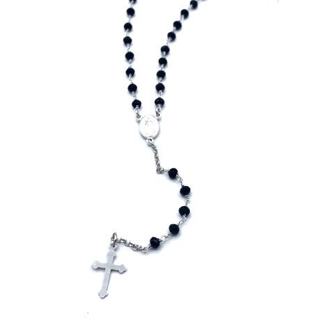 ROSARIOS PLATA 3MM PIEDRA                                                                           