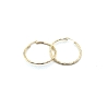 PENDIENTE PLATA ARO DIBUJO 3 CM BAÑO ORO