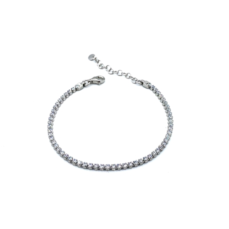 PULSERAS PLATA TENIS CRISTAL CHATON 2M R                                                            