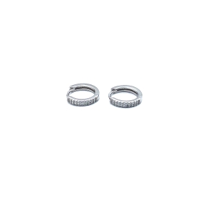PENDIENTE PLATA ARO CIRCONITAS                                                                      