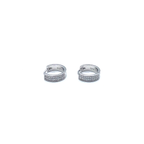 PENDIENTE PLATA ARO CIRCONITAS                                                                      