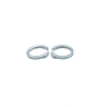 PENDIENTE PLATA ARO CIRCONITAS 20 MM