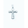 CRUZ PLATA LISA CRISTO 4,5 X 3,2 CM