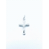 CRUZ PLATA LISA CRISTO 2,5 X 1,7 CM