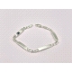 PULSERAS PLATA 4 PLACAS                                                                             