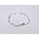 PULSERAS PLATA 4 PLACAS                                                                             