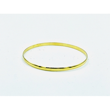 PULSERAS PLATA ARO LISO BAÑO ORO                                                                    
