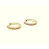 PENDIENTE PLATA ARO CIRCONITAS 12 MM