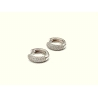 PENDIENTE PLATA ARO CIRCONITAS 11 MM