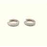 PENDIENTE PLATA ARO CIRCONITAS 11 MM