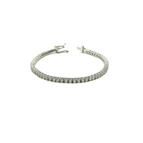 PULSERAS PLATA RIVIER 4 GARRAS 2.5 MM 16                                                            