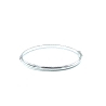 PULSERAS PLATA 1/2 CAÑA 4 MM