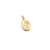 COLGANTE PLATA MILAGROSA 22X14 BAÑO ORO
