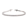 PULSERAS PLATA RIVIER CORAZON 18 CM                                                                 