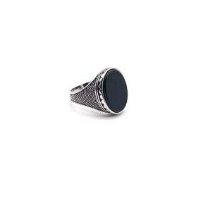 SORTIJA PLATA ONIX                                                                                  