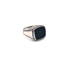 SORTIJA PLATA ONIX                                                                                  