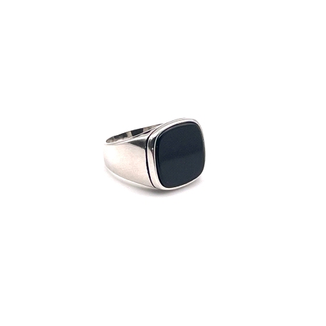 SORTIJA PLATA ONIX                                                                                  