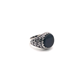 SORTIJA PLATA ONIX                                                                                  