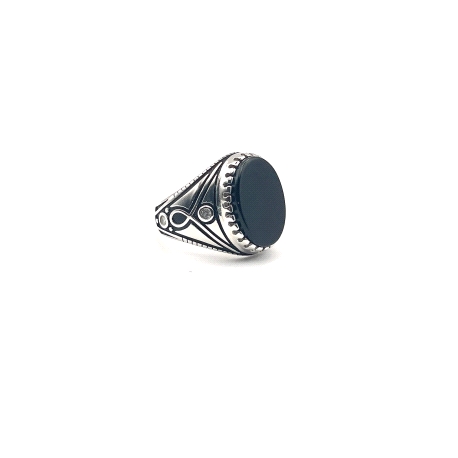 SORTIJA PLATA ONIX                                                                                  