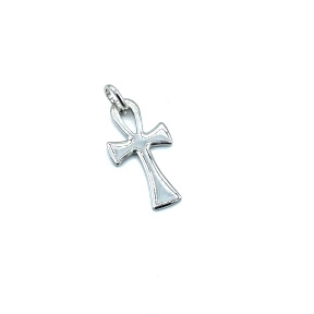 CRUZ PLATA LISA VIDA RODIO 2,5 X 1,5 CM                                                             