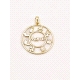 COLGANTE PLATA LISO MAMA BAÑO ORO                                                                   