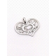 COLGANTE PLATA MAMA CORAZON BAÑO ORO                                                                