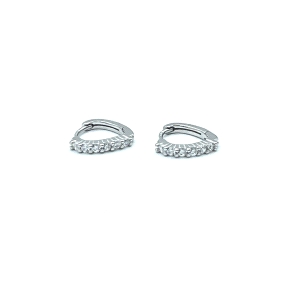 PENDIENTE PLATA ARO CIRCONITAS                                                                      