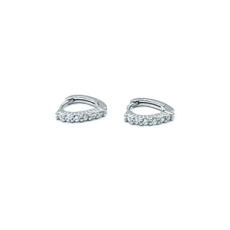 PENDIENTE PLATA ARO CIRCONITAS                                                                      