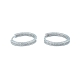 PENDIENTE PLATA ARO 18 MM CIRCONITAS                                                                