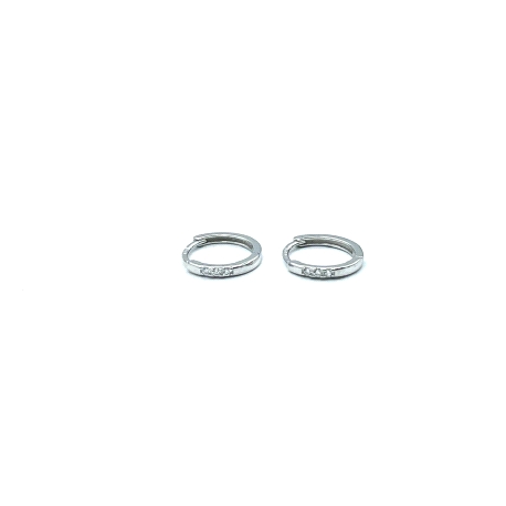 PENDIENTE PLATA ARO CIRCONITAS                                                                      