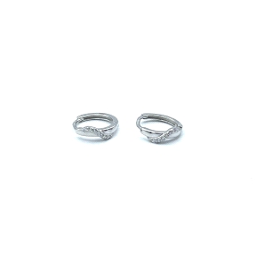 PENDIENTE PLATA ARO CIRCONITAS                                                                      