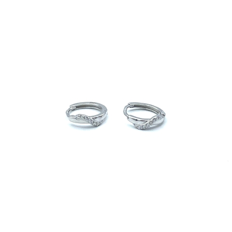 PENDIENTE PLATA ARO CIRCONITAS                                                                      