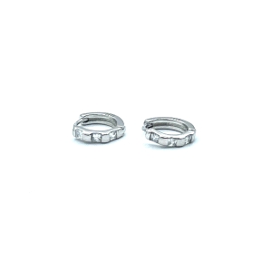 PENDIENTE PLATA ARO CIRCONITAS                                                                      