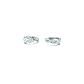 PENDIENTE PLATA ARO CIRCONITAS                                                                      