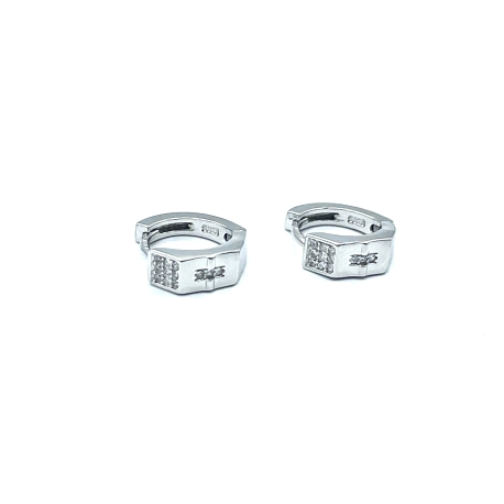 PENDIENTE PLATA ARO CIRCONITAS                                                                      