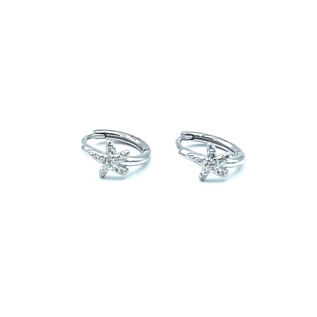 PENDIENTE PLATA ARO CIRCONITAS                                                                      