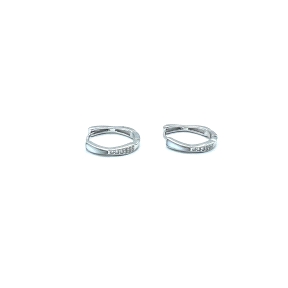 PENDIENTE PLATA ARO CIRCONITAS NACAR                                                                