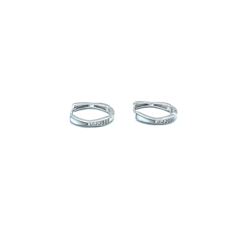 PENDIENTE PLATA ARO CIRCONITAS NACAR                                                                