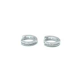 PENDIENTE PLATA CIRCONITAS                                                                          