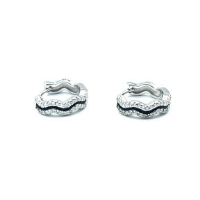 PENDIENTE PLATA CIRCONITAS                                                                          
