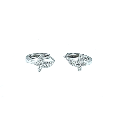 PENDIENTE PLATA CIRCONITAS                                                                          