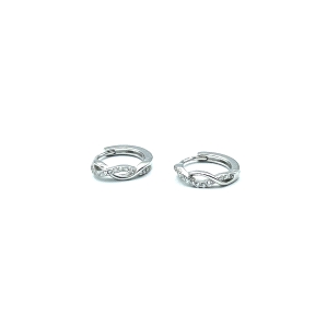 PENDIENTE PLATA ARO CIRCONITAS                                                                      